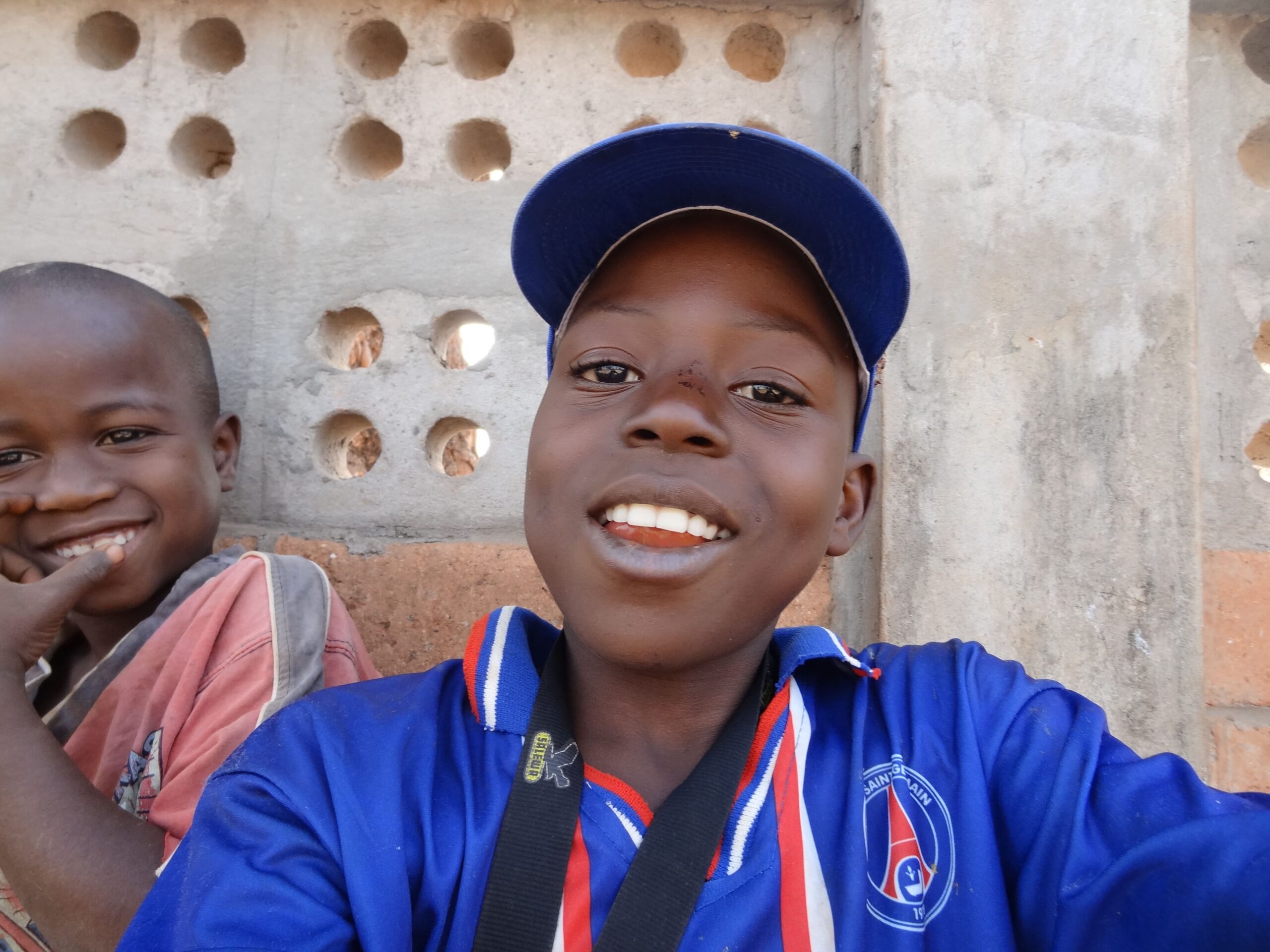 Selfie Von Einem Afrikanischen Kind
